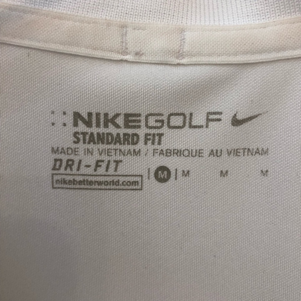 FREE with purchase: Nike Golf Dri-Fit polo shirt, Warriors, white Sz M - Picture 9 of 11